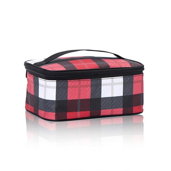 thirty-one Handbags - thirty-one Glamour Cosmetic Case Black and Red Checkmate Design